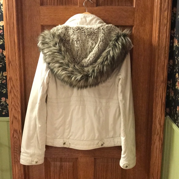 Abercrombie & Fitch Coat - Fur Lined Hood - Size L - Picture 3 of 8